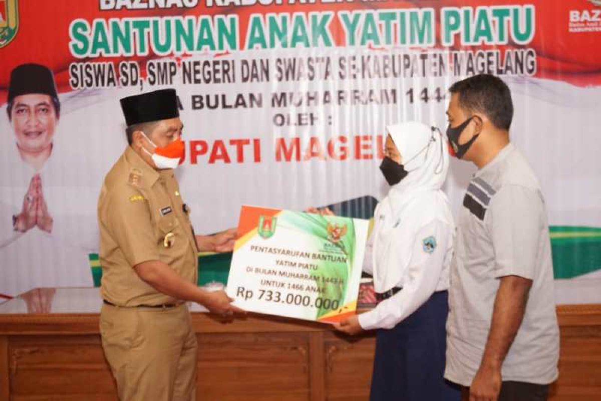 Bupati Magelang serahkan santunan 1.466 yatim piatu