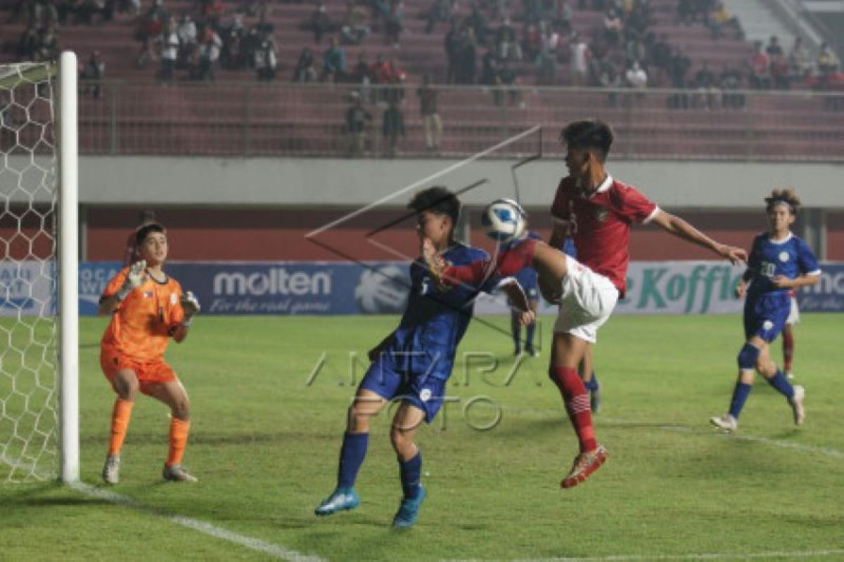 Timnas Indonesia kalahkan Filipina 2-0 di Piala AFF U-16
