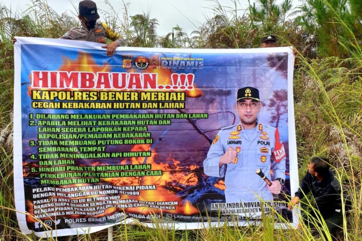 Cegah Karhutla, Polres Bener Meriah sosialisasi ancaman pidana berat