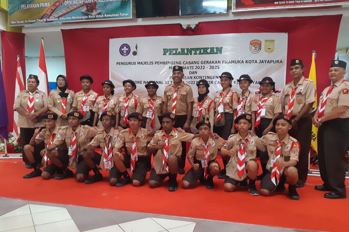 Kwarcab Pramuka Kota Jayapura kirim 16 peserta  Jambore Nasional XI