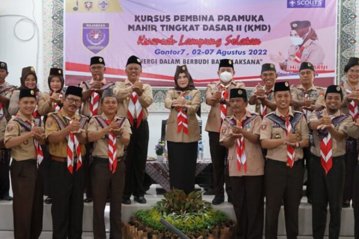 Kwarcab Pramuka Lampung Selatan buka kegiatan pelatihan kursus mahir tingkat dasar dua
