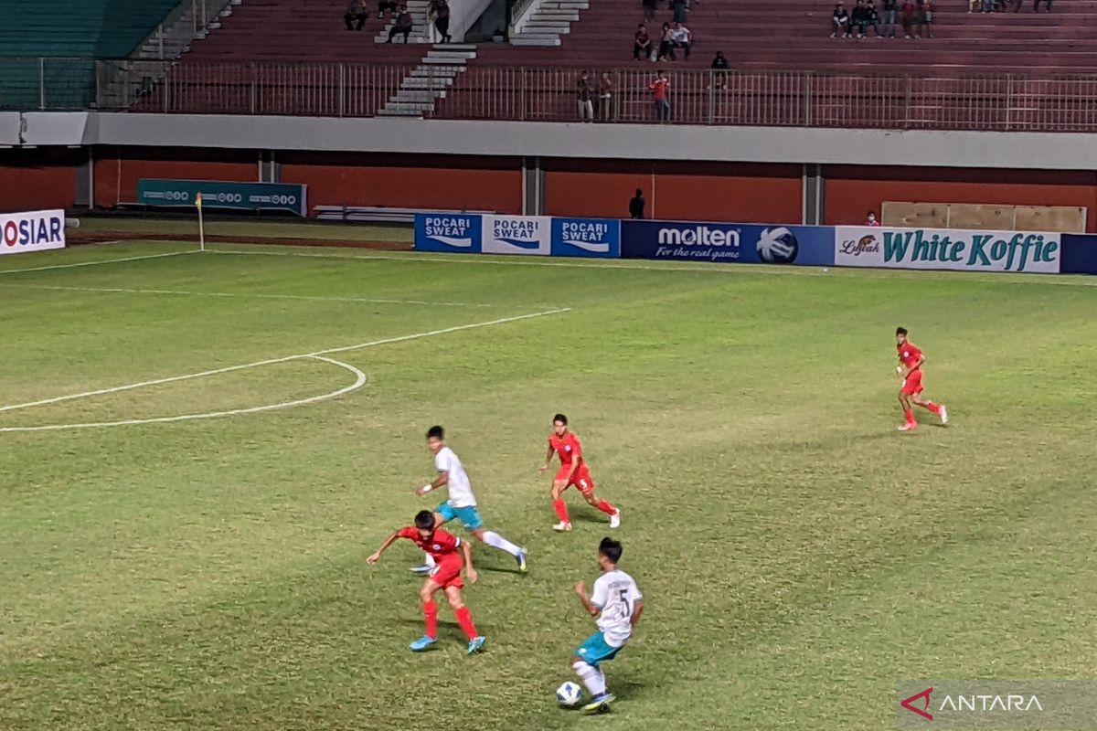 Indonesia gulung Singapura 9-0, kini pimpin Grup A Piala AFF U-16