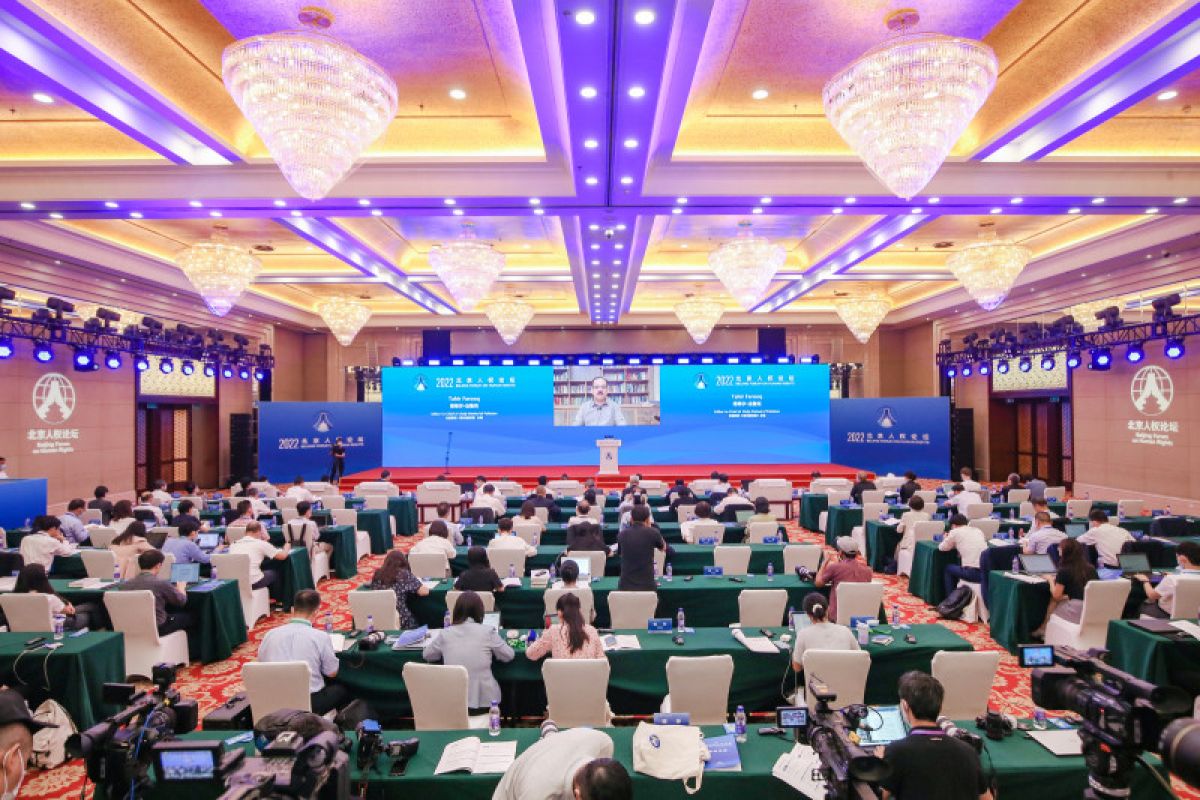 Forum Beijing 2022 tentang Hak Asasi Manusia yang Berfokus pada Tema "Bekerja Sama menuju Tata Kelola Hak Global yang Lebih Jujur, Lebih Adil, Wajar, dan Inklusif"