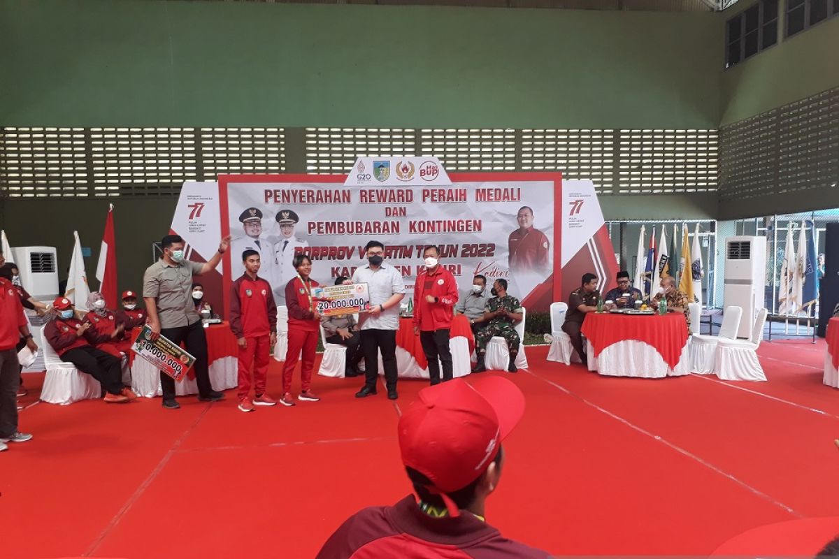 Pemkab Kediri beri bonus atlet peraih medali Porprov Jatim