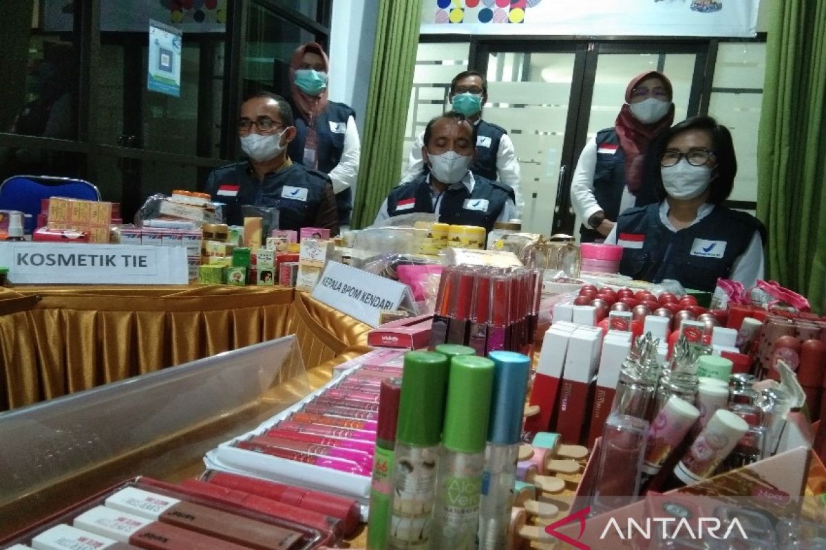 BPOM Kota Kendari temukan 3.133 kosmetik ilegal tanpa izin edar