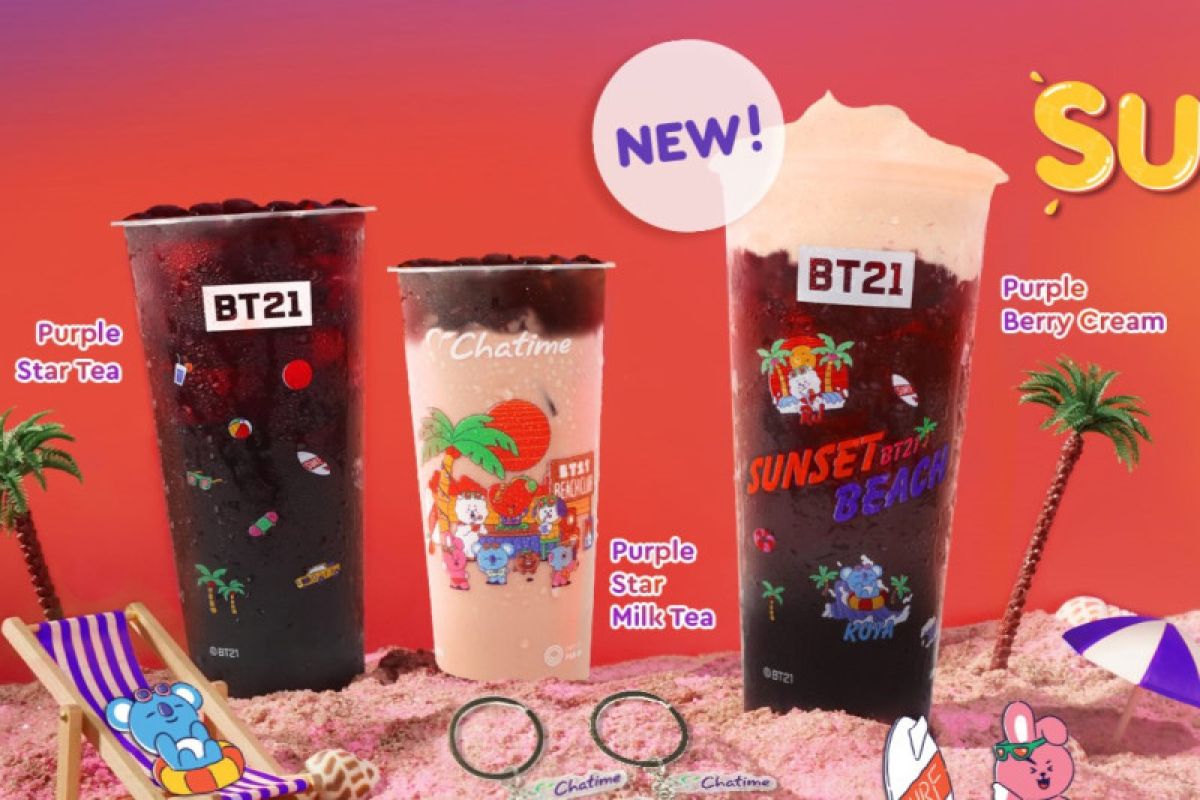 Chatime kenalkan varian minuman musim panas bareng BT21