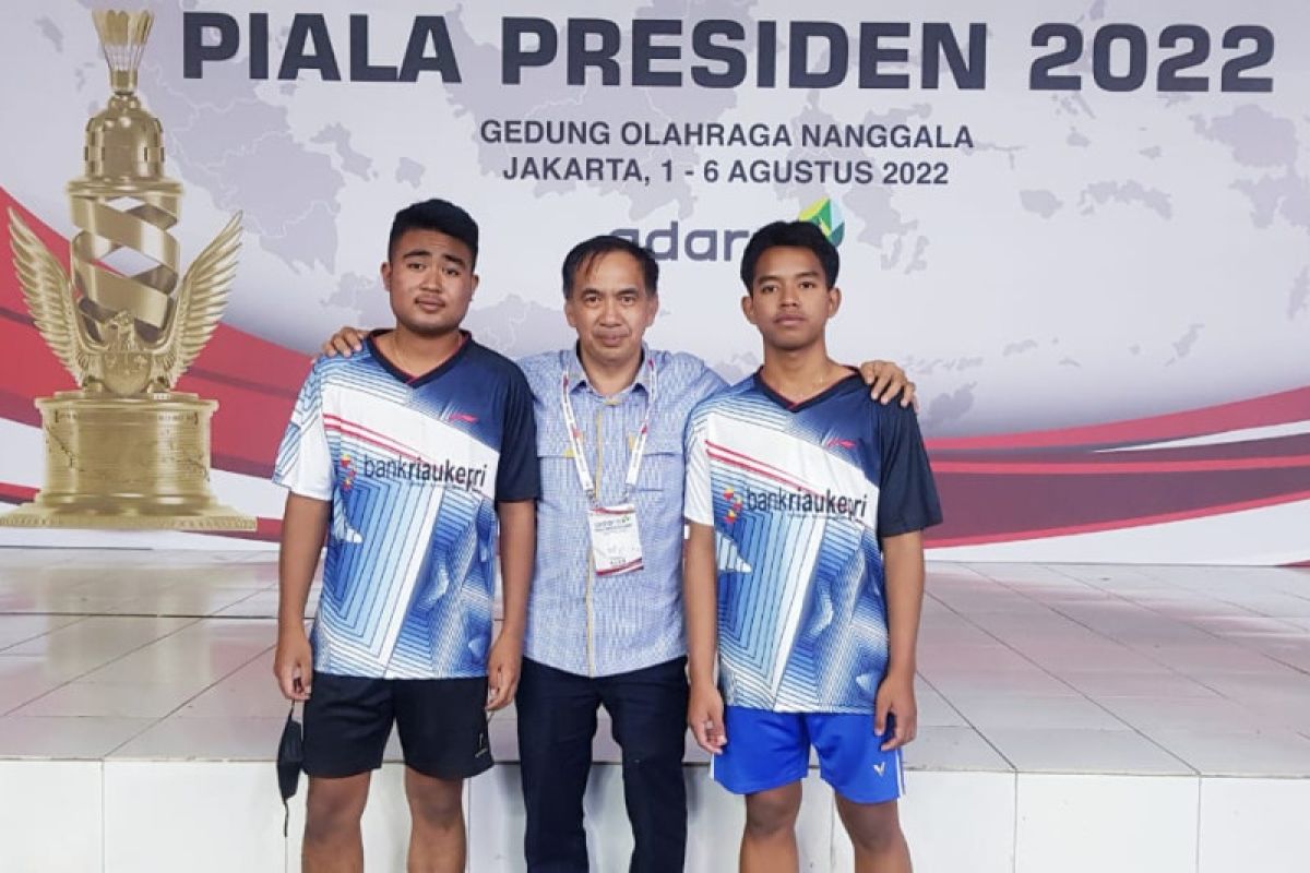 Dua atlet bulutangkis Inhil masuk delapan besar Piala Presiden 2022