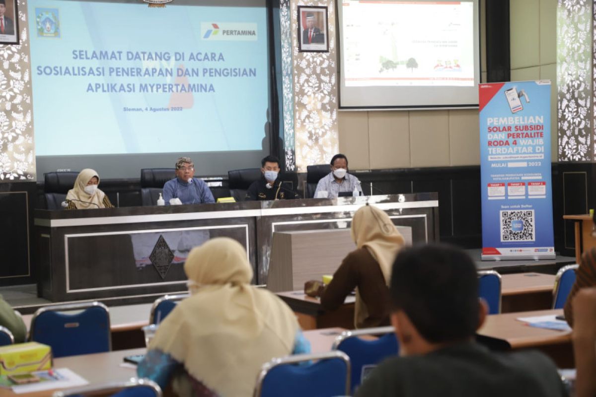 Sleman menggelar sosialisasi dan pelatihan penerapan aplikasi MyPertamina