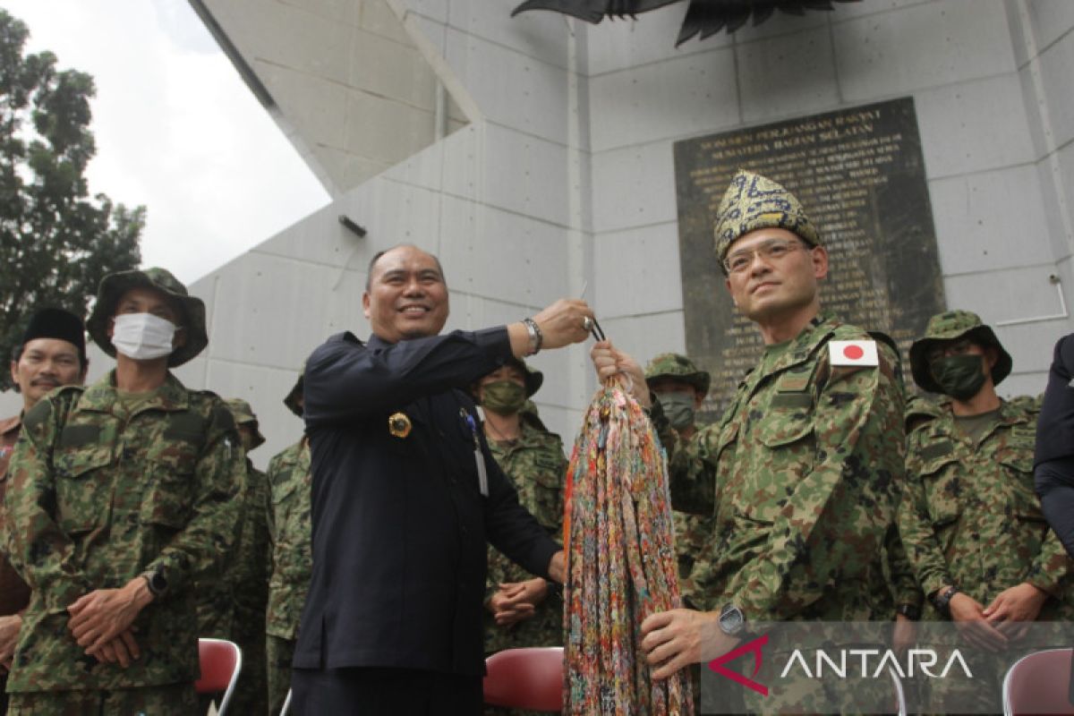 Pasukan Tentara Jepang kunjungi Monpera di Palembang