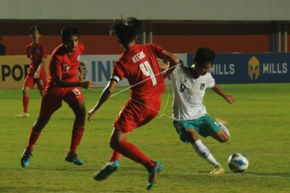 Timnas U-16 Indonesia libas Singapura 9-0