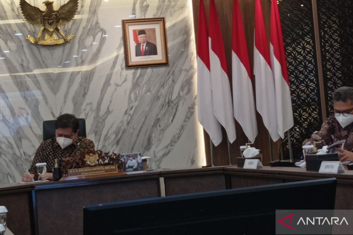 Menko Airlangga sebut stok pangan tahun 2022 terpenuhi, inflasi terkendali