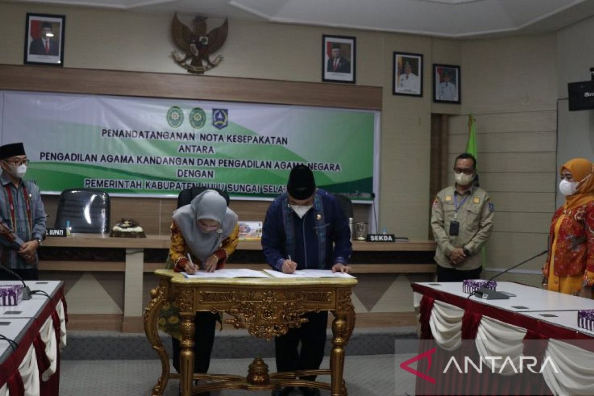 Pemkab HSS dan Pengadilan Agama tandatangani nota kesepakatan