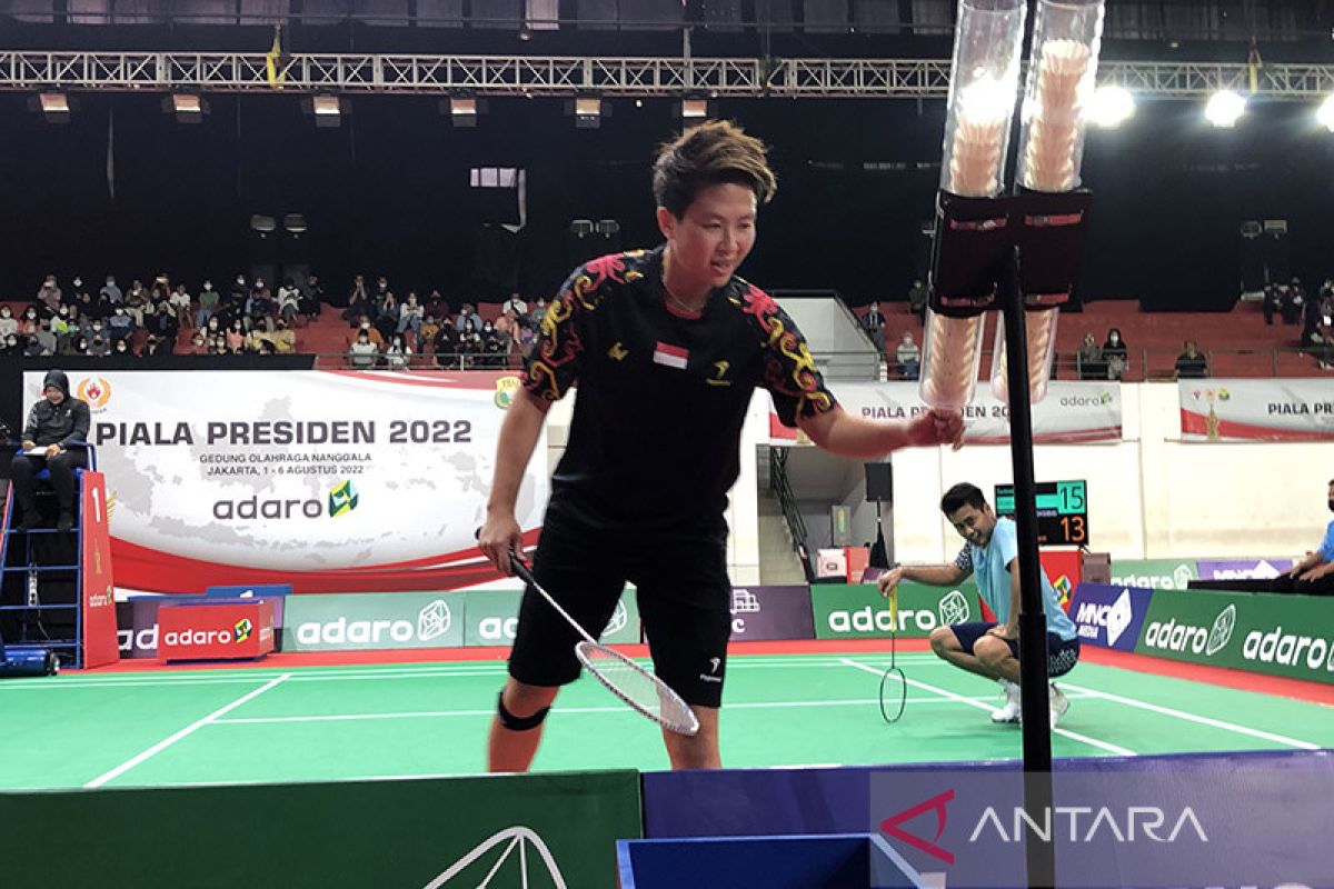 Owi/Butet tundukkan Ribka/Fadia pada laga ekshibisi Piala Presiden