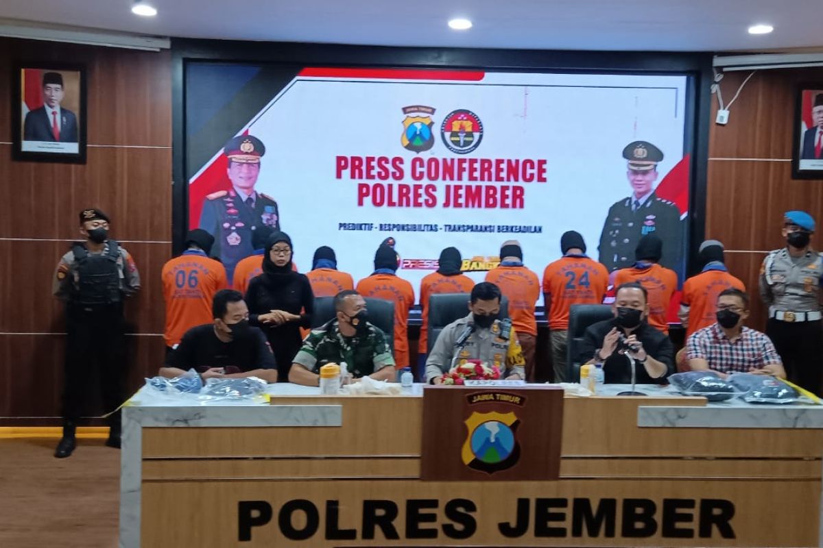 Polisi tetapkan sembilan orang tersangka kerusuhan di Desa Mulyorejo