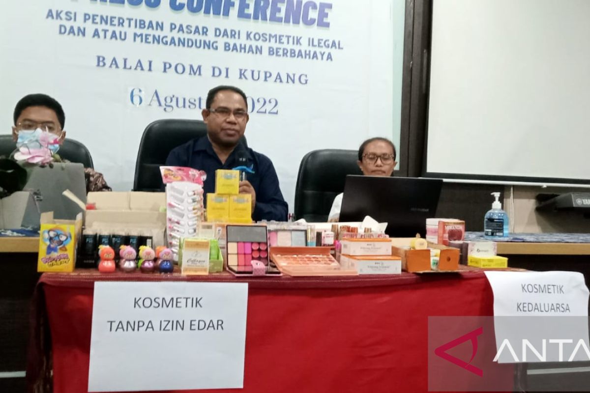 Balai POM Kupang sita 1.456 kosmetik tanpa izin edar