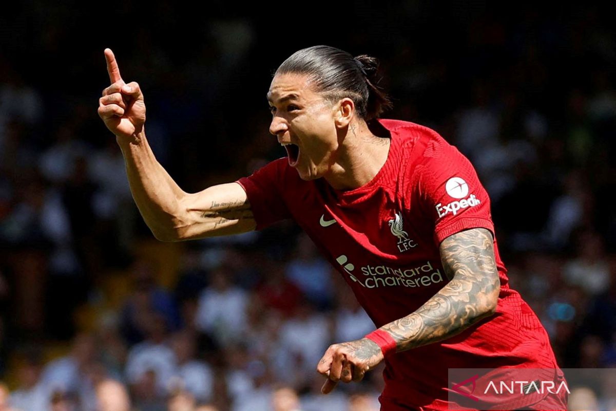 Nunez cetak 2 gol di menit akhir, Liverpool jaga keunggulan di klasemen Liga Inggris