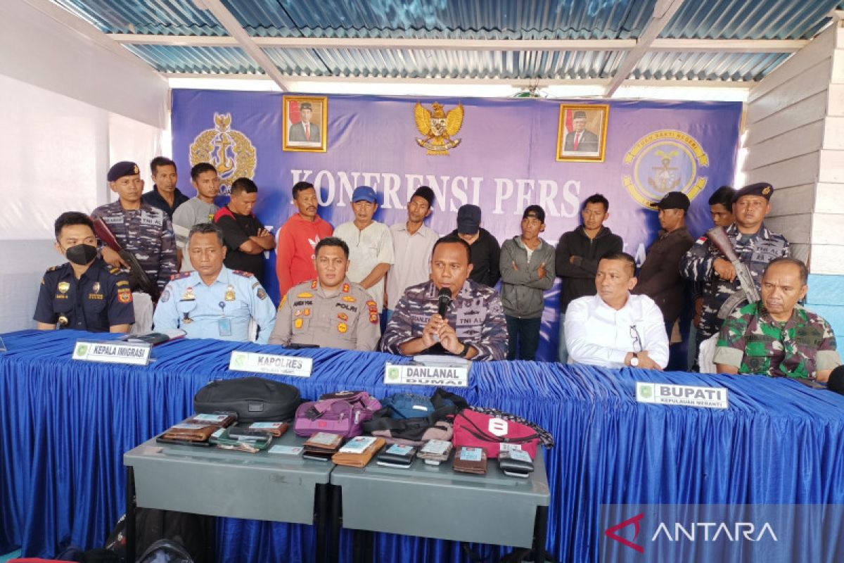TNI AL gagalkan penyeludupan calon PMI ilegal dan WNA ke Malaysia, tekong melarikan diri