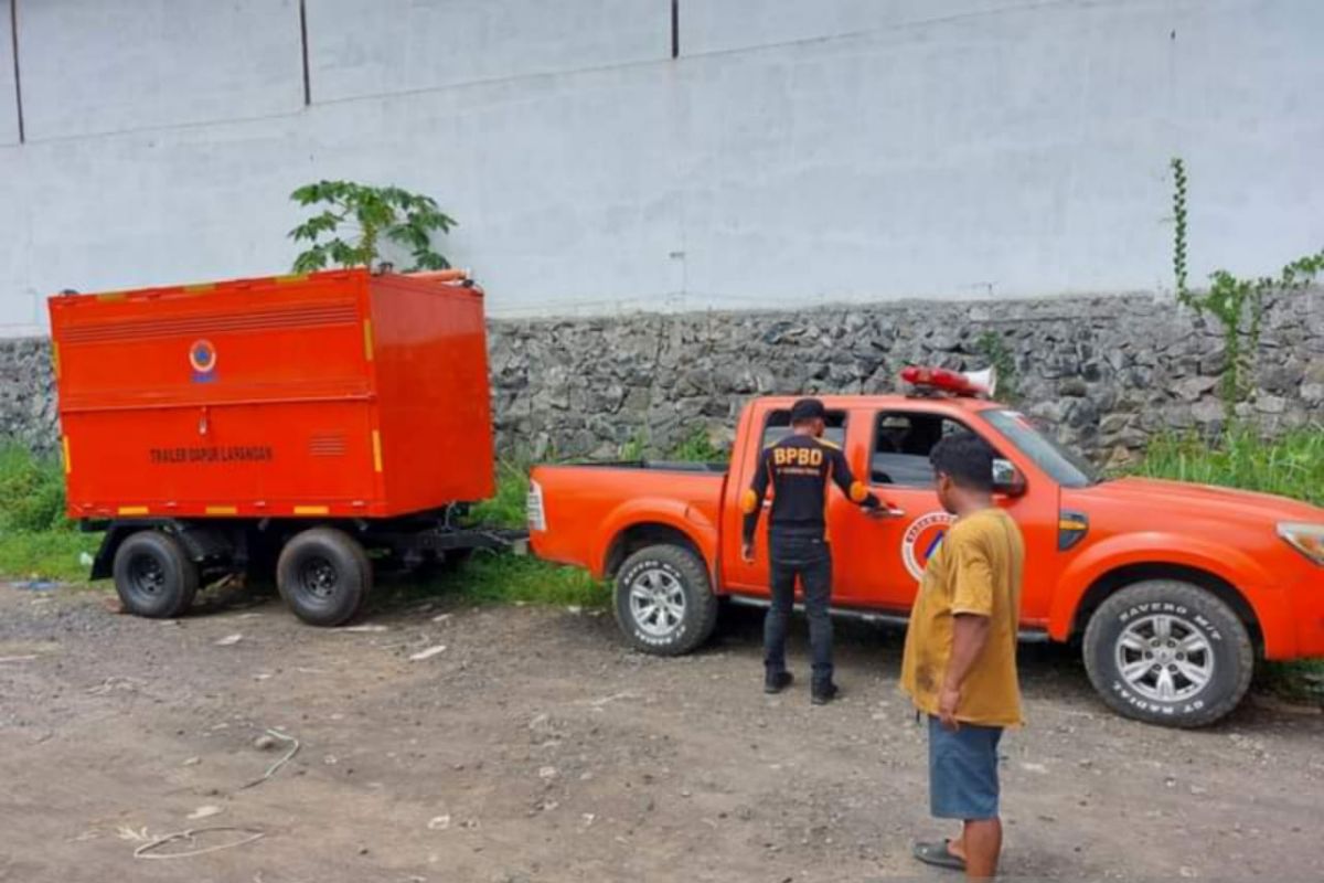 BPBD Minahasa Tenggara menerima bantuan dapur lapangan dari BNPB