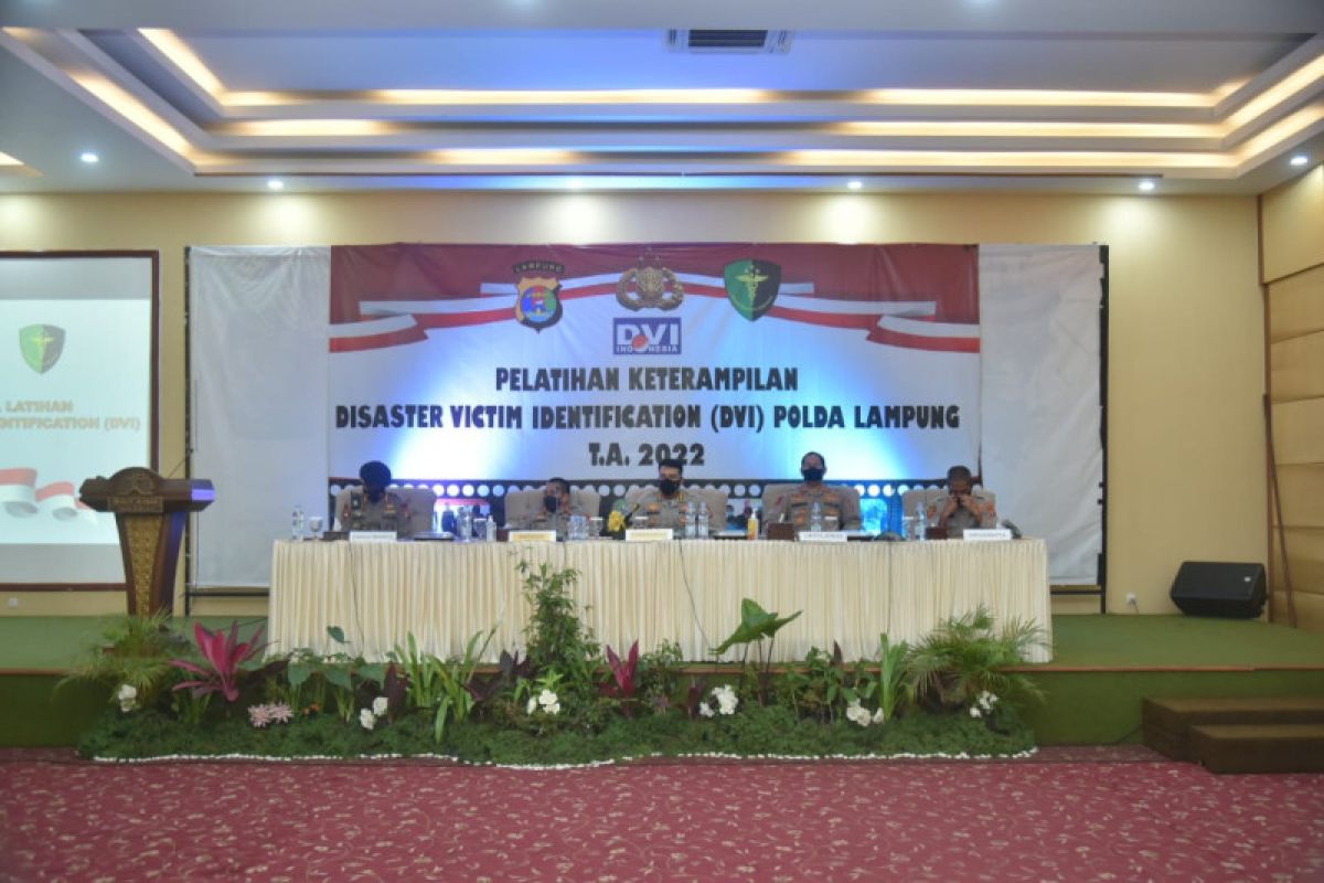 Kapolda buka pelatihan keterampilan DVI Polda Lampung tahun 2022