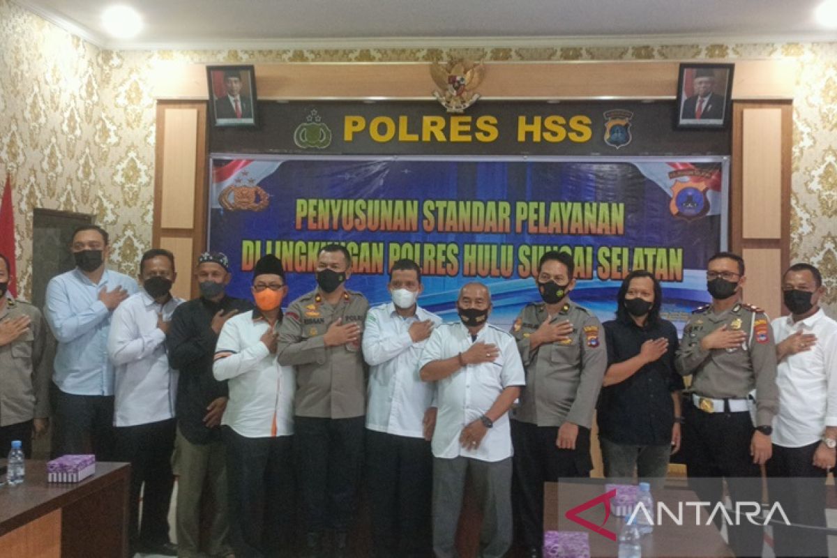 Polres HSS-stakeholder teken MoU, susun peningkatan pelayanan publik