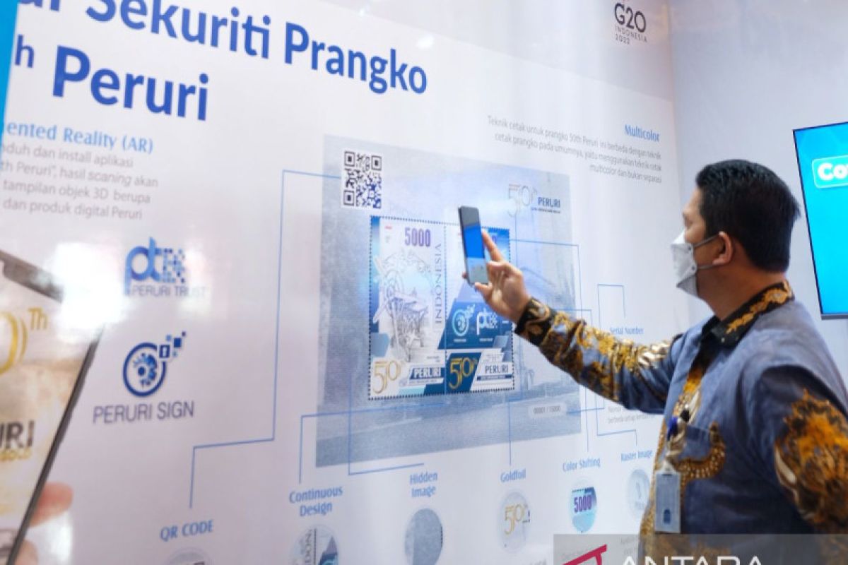 Peruri tampilkan prangko bergambar 3D pameran filateli dunia