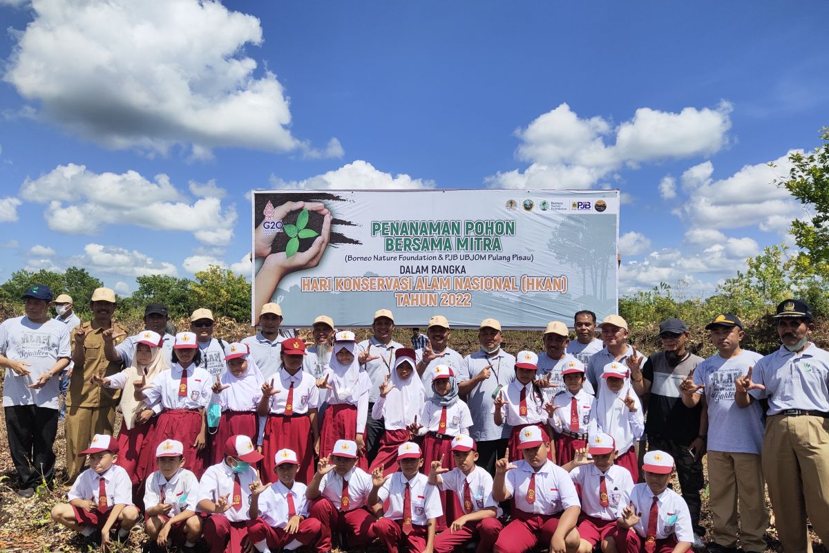 Sambut HKAN 2022, Balai TN Sebangau tanam pohon di lahan gambut