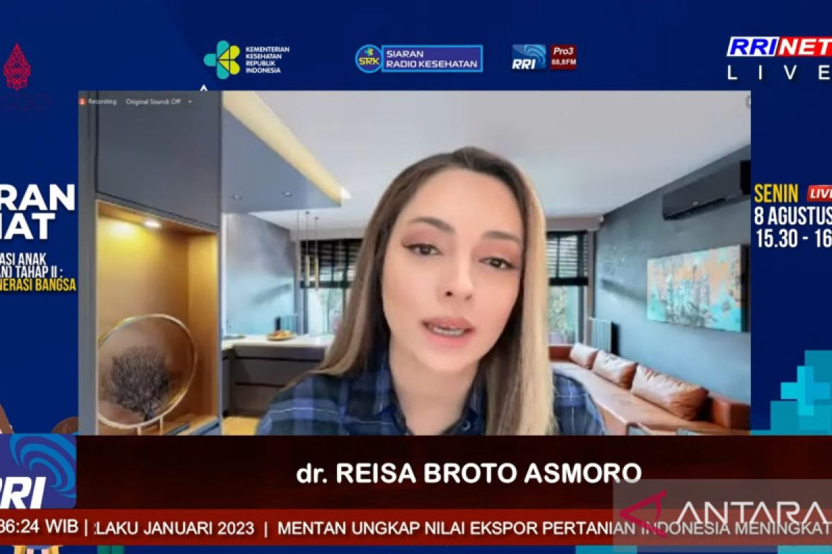 Reisa minta keluarga bawa anak ikuti BIAN 2022 cegah KLB dan wabah