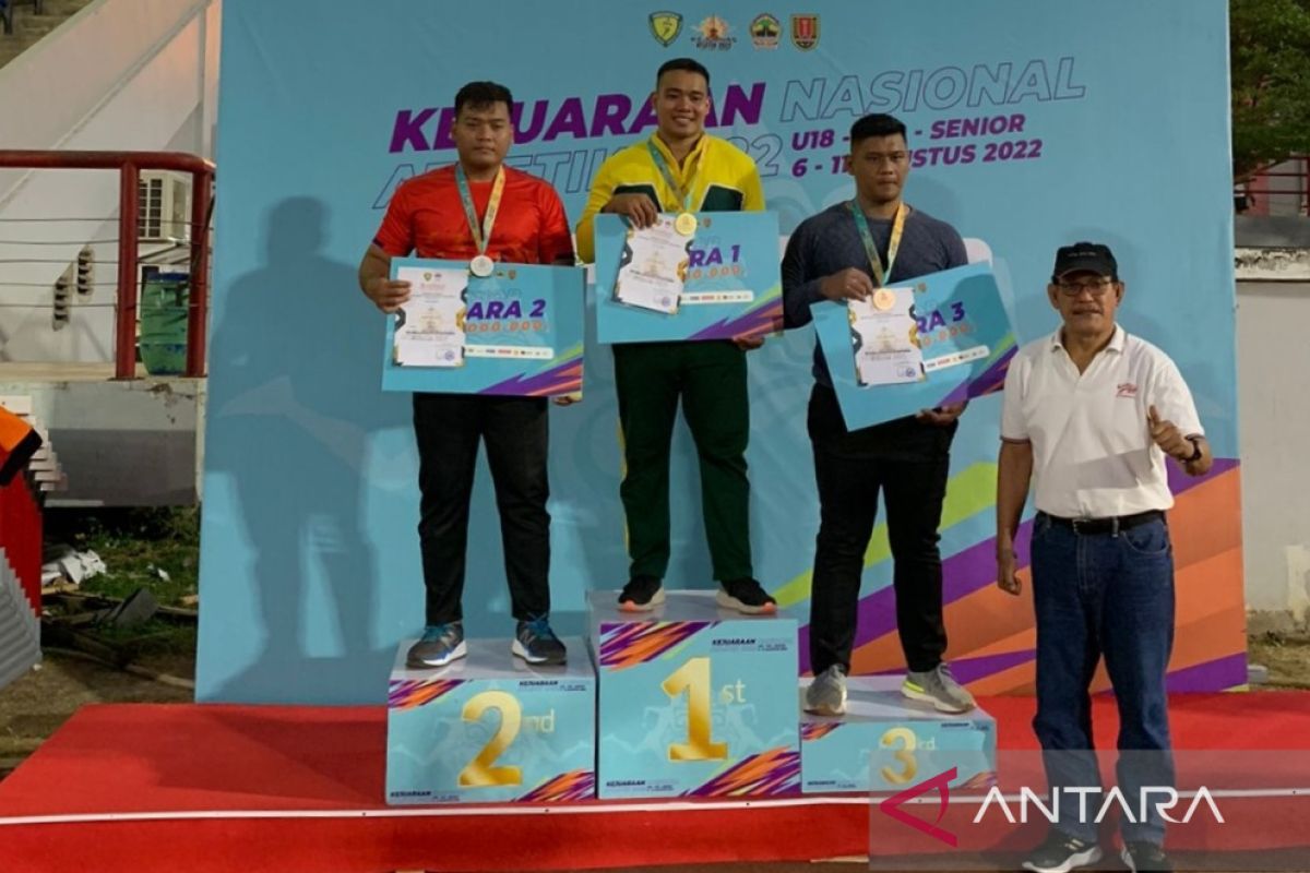 Kejurnas Atletik 2022 - Syahrial atlet Tanjungbalai dulang emas