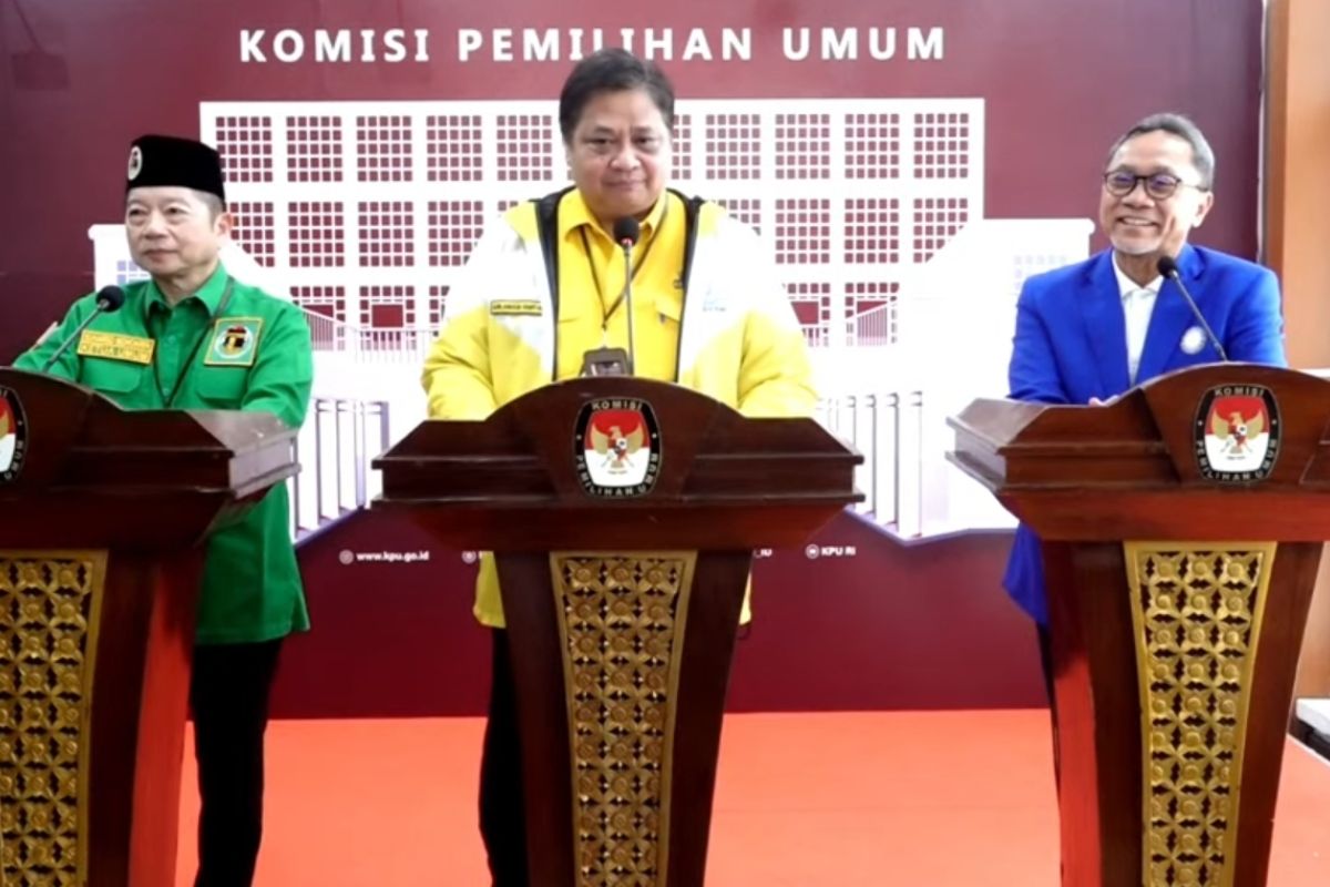 Koalisi Indonesia Bersatu mendaftar bersama ke KPU tunjukkan kekompakan