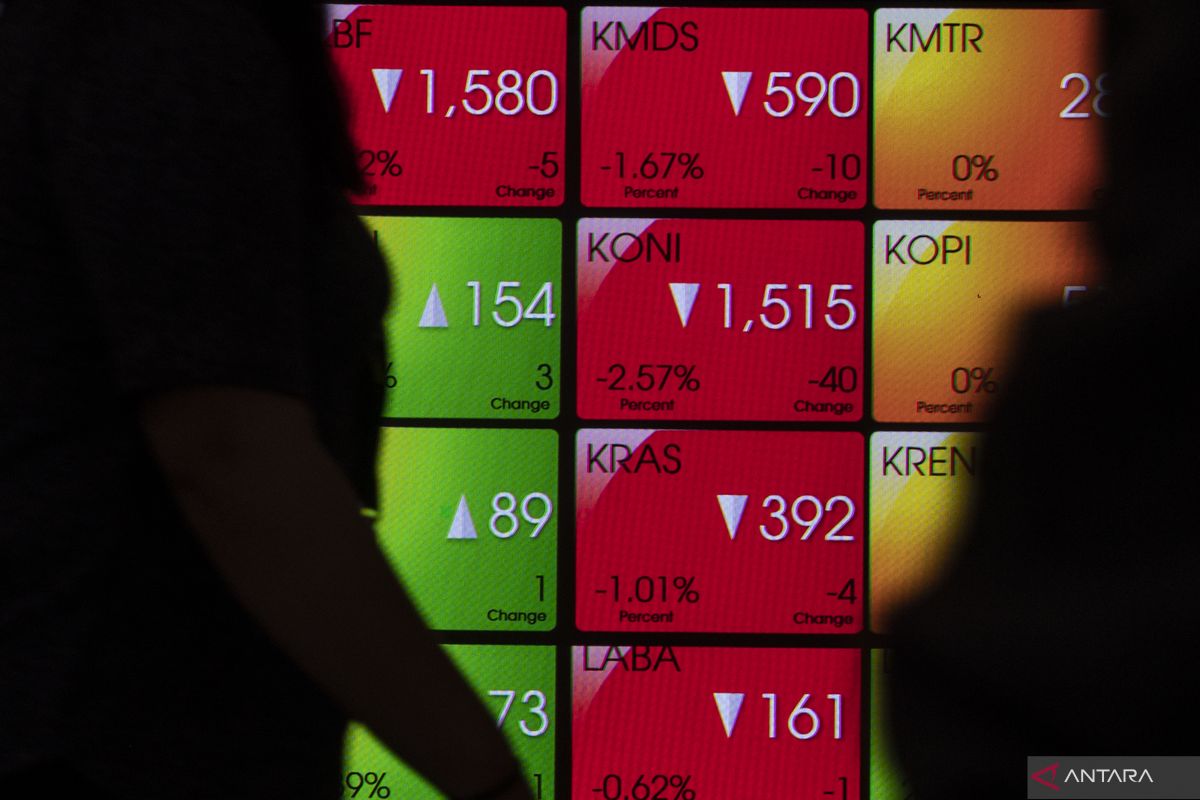 IHSG akhir pekan ditutup turun, pasar tunggu rilis data pekerja AS