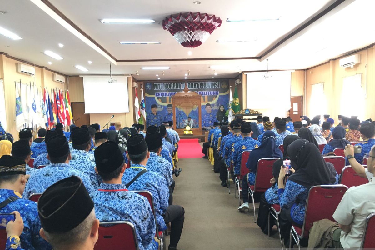 77 ASN se-Babel berlomba di MTQ Korpri tingkat provinsi