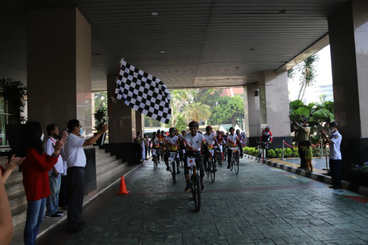 Pemkot Jaksel terima peserta Gowes Jelajah Nusantara meriahkan HUT RI