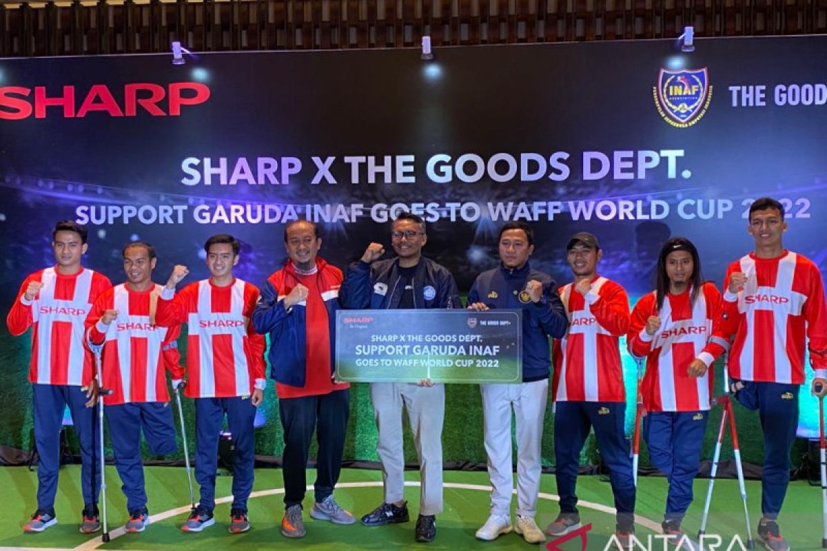 Sharp Indonesia donasikan Rp208 juta dukung Garuda INAF di Piala Dunia