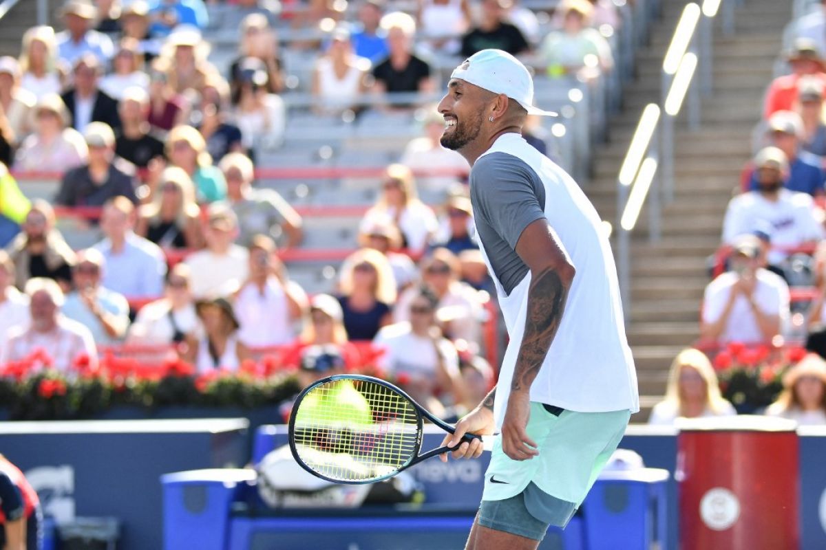 Nick Kyrgios gulingkan petenis nomor satu dunia Medvedev di Montreal