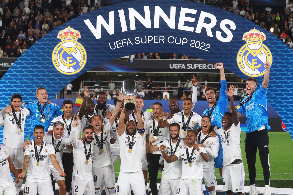 Gol Alaba dan Benzema bawa Real Madrid juara Piala Super Eropa untuk kelima kalinya