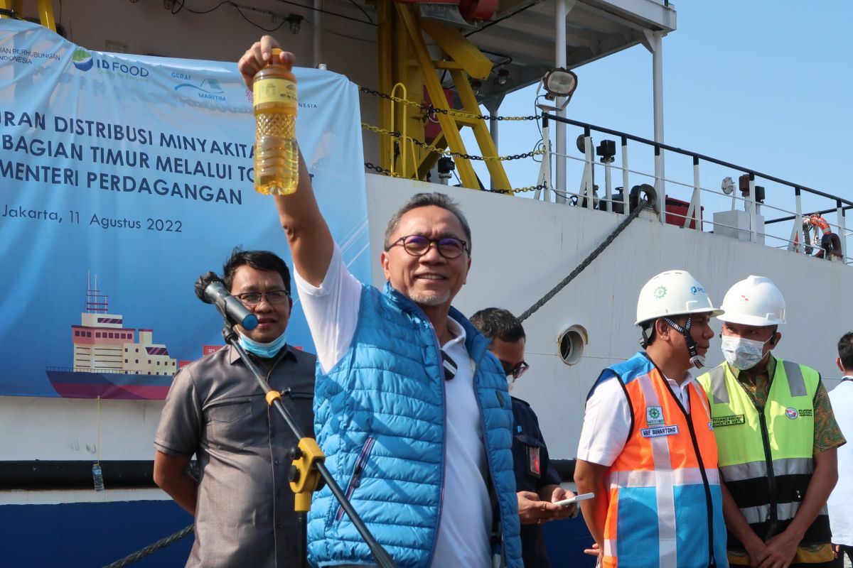 Harga rata-rata minyak goreng kini Rp14 ribu per liter