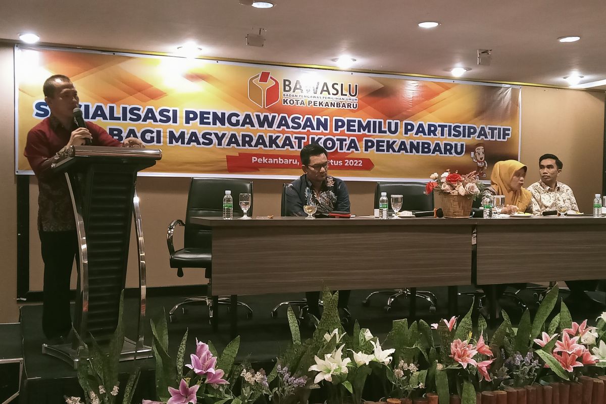 Media dan mahasiswa diminta dorong pengawasan partisipatif masyarakat pada Pemilu Riau