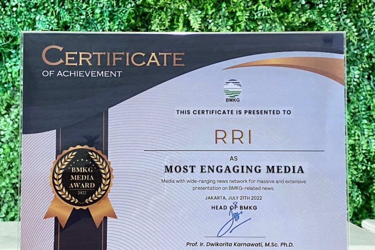 RRI Raih Penghargaan Most Engaging Media