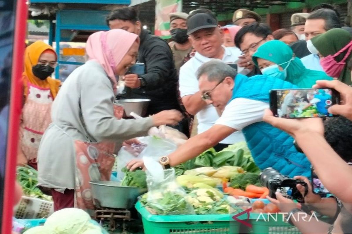 Mendag Zulkifli Hasan sebut harga kebutuhan pokok di DIY paling rendah