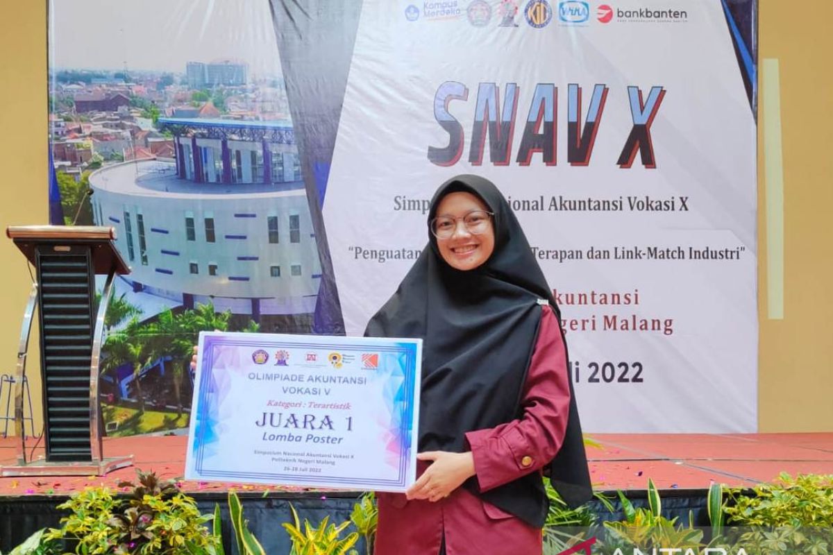 Mahasiswa Poltesa raih juara 1 lomba Poster Olimpiade Akuntansi Vokasi 2022