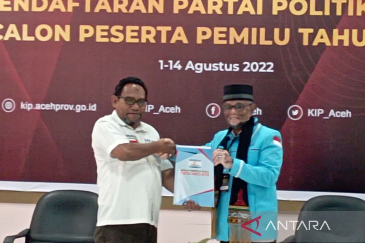 PDA resmi mendaftar calon peserta pemilu ke KIP Aceh