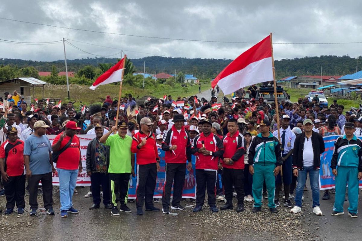Karnaval HUT Kemerdekaan RI ke-77 digelar di Nduga-Papua