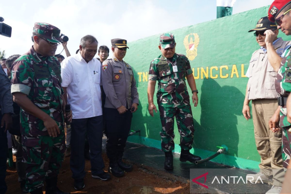 TNI AD Manunggal Air bangun fasilitas air bersih di 100 titik, termasuk di Sukabumi