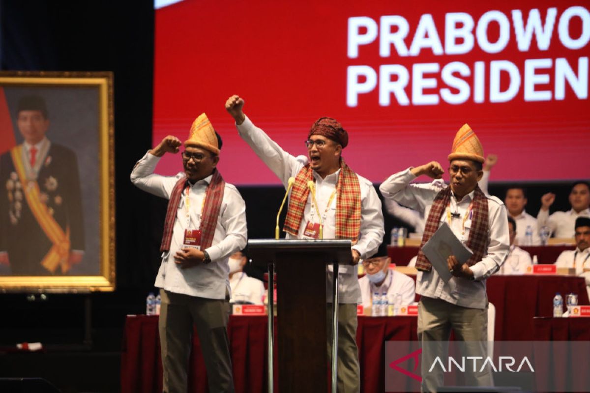 DPD Gerindra Sumbar ajukan Prabowo capres di Pilpres 2024