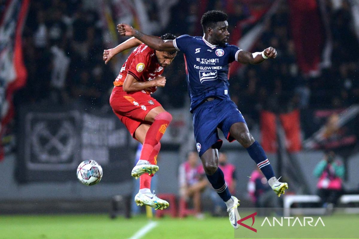 Liga 1: Arema FC kalahkan tim tuan rumah Bali United 2-1