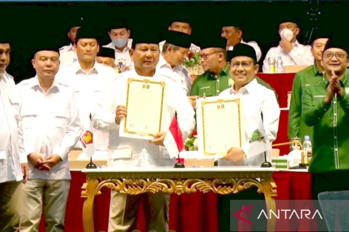 Partai Gerindra dan PKB resmi tandatangani koalisi Pilpres 2024