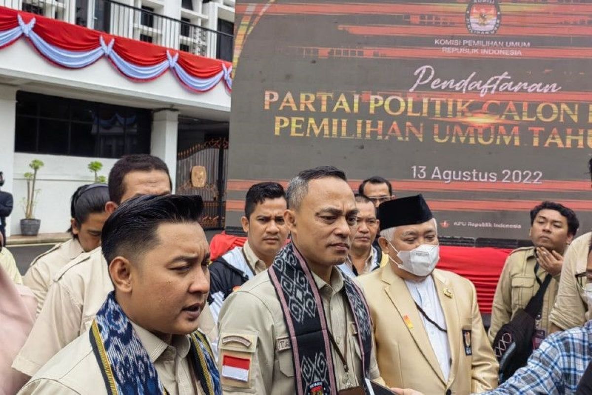 Partai Pelita hari ini daftar ke KPU sebagai peserta Pemilu 2024