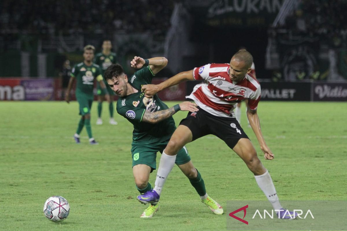 Liga 1: Imbang 2-2, Persebaya gagal patahkan rekor belum terkalahkan Madura United