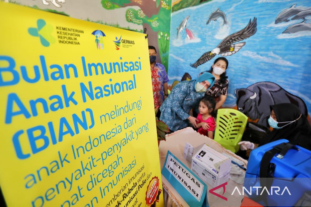 Sulsel telah imunisasi 1.259.205 anak pada BIAN 2022