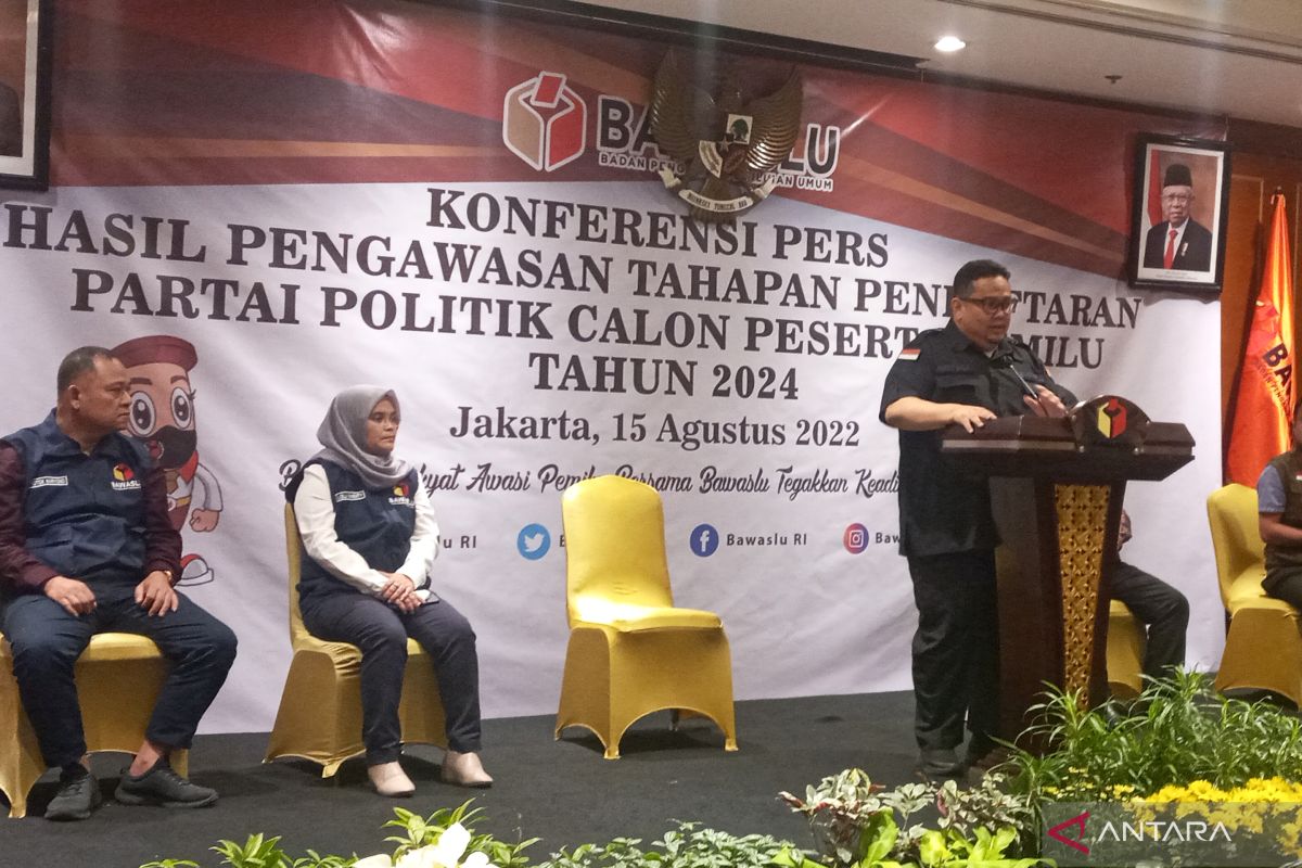 Bawaslu temukan 275 nama pengawas dicatut dalam keanggotaan parpol